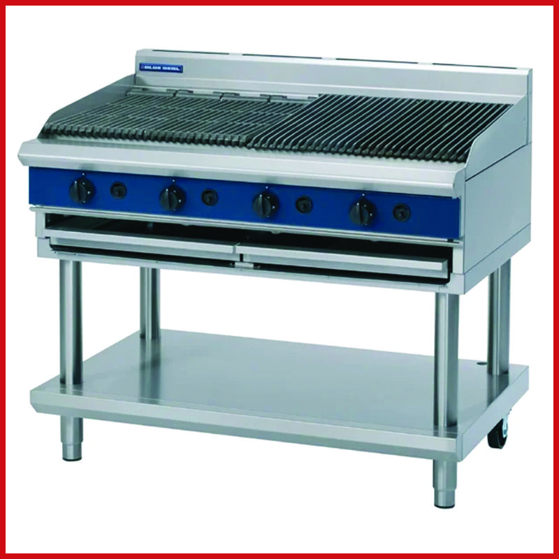 Blue Seal G598-LS - Four Burner Gas Chargrill - 1200mm